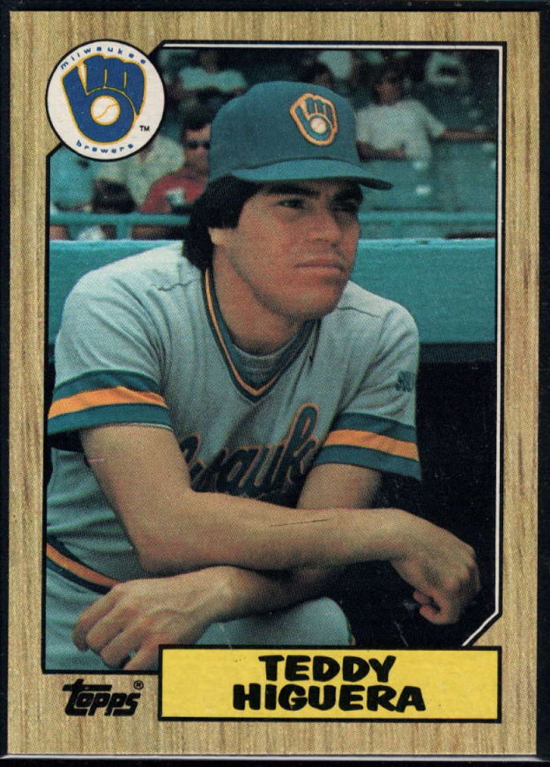 1987 Topps #250 Teddy Higuera Brewers Image 1