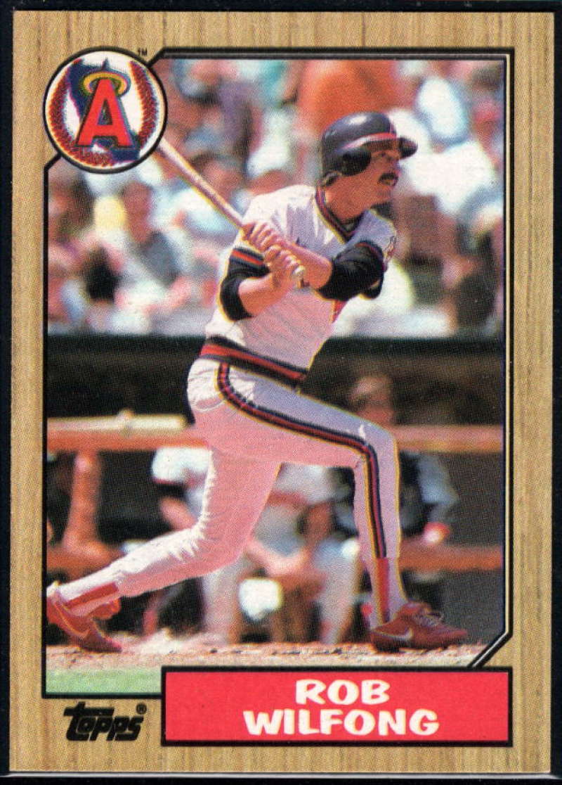 1987 Topps #251 Rob Wilfong Angels Image 1