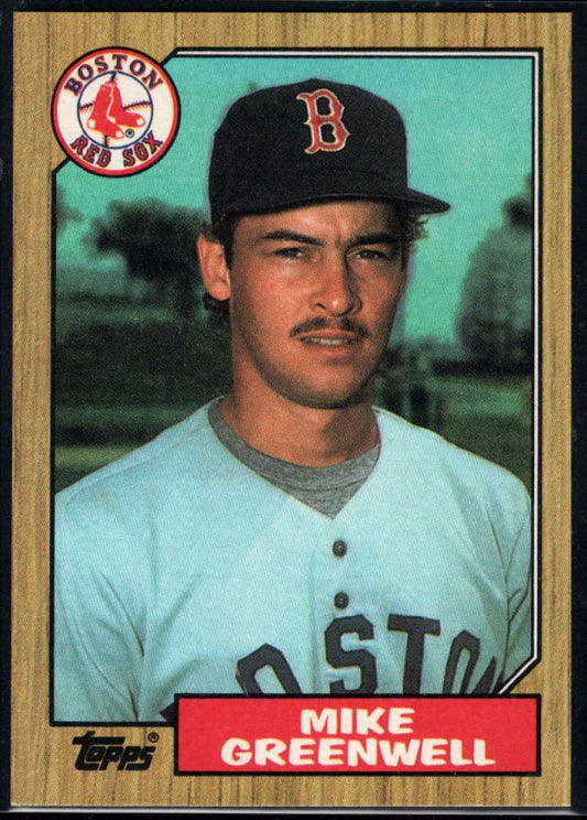 1987 Topps #259 Mike Greenwell RC Rookie Red Sox