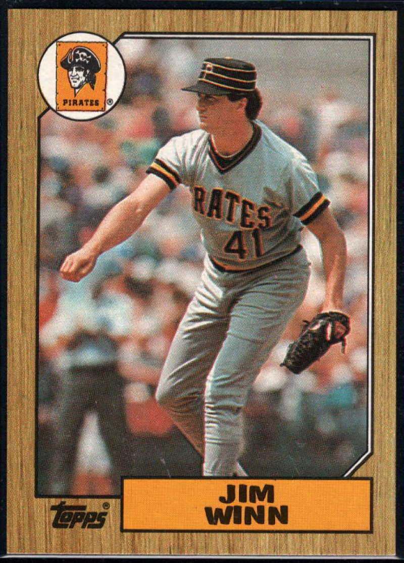 1987 Topps #262 Jim Winn Pirates Image 1