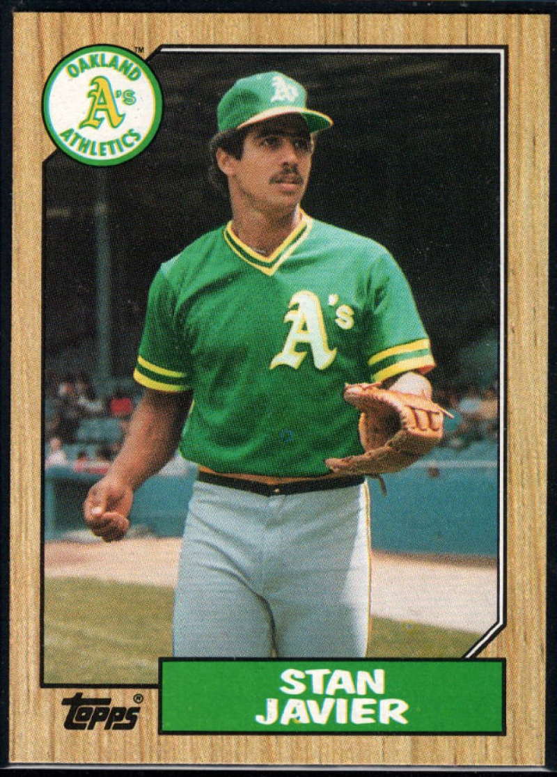 1987 Topps #263 Stan Javier Athletics Image 1