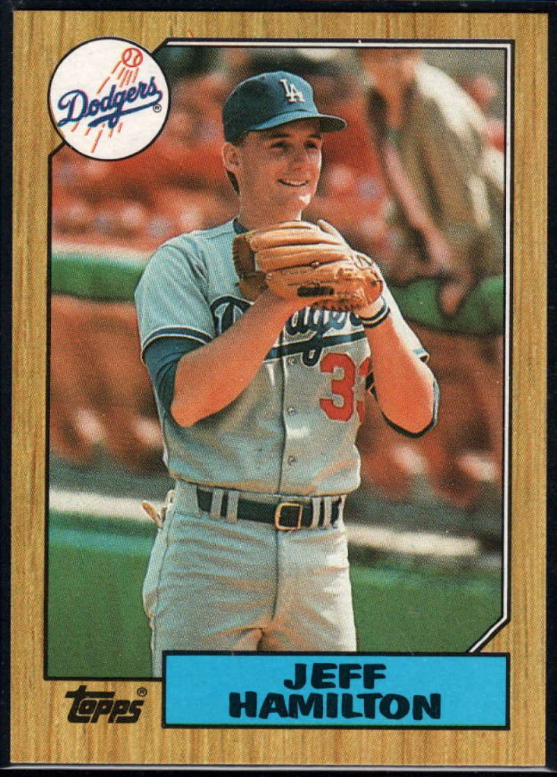 1987 Topps #266 Jeff Hamilton RC Rookie Dodgers Image 1