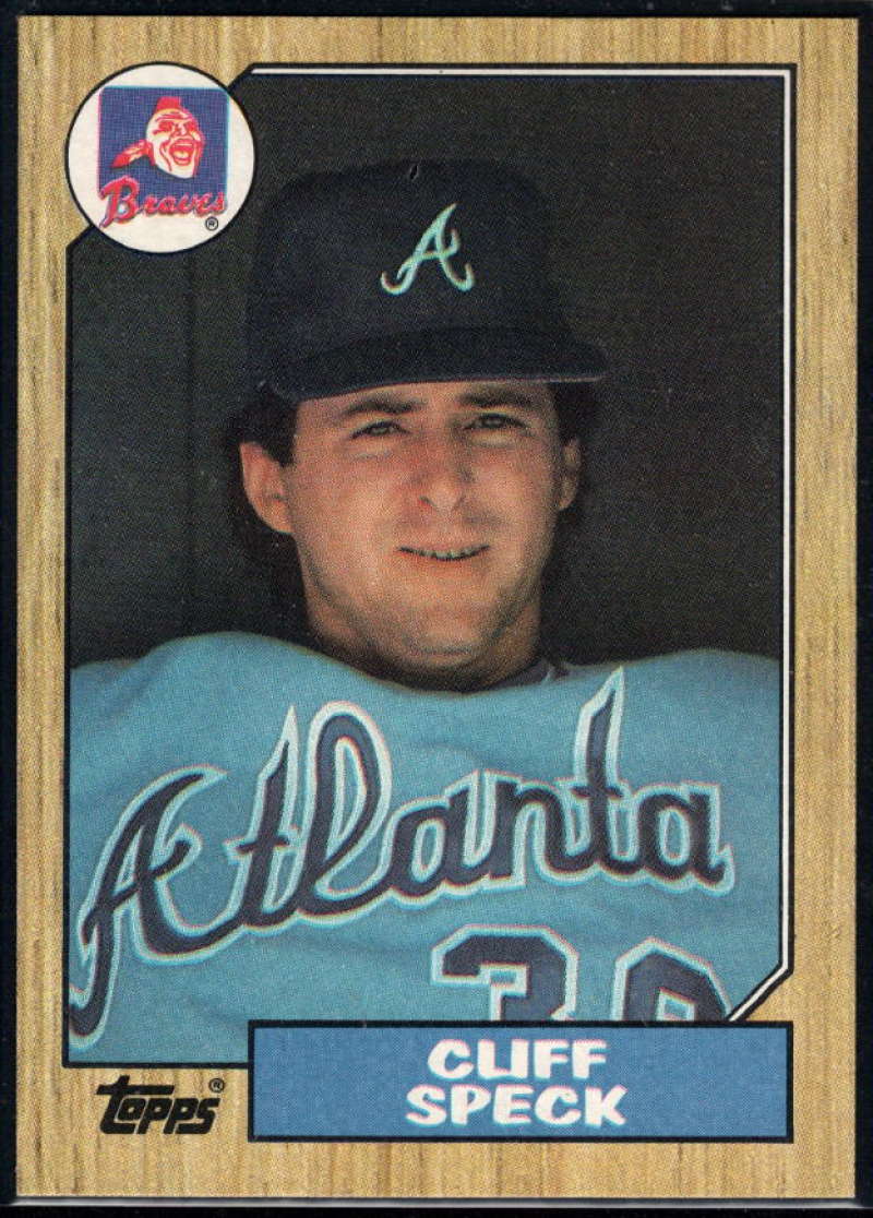 1987 Topps #269 Cliff Speck Braves Image 1