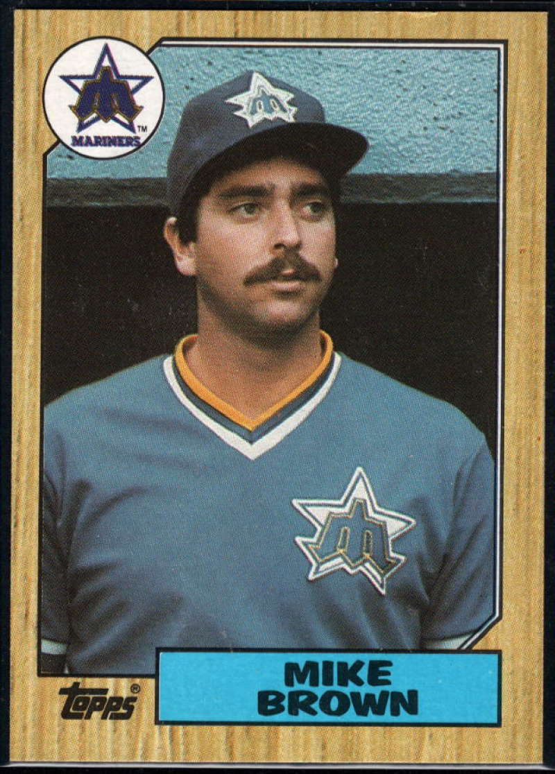 1987 Topps #271 Mike G. Brown Mariners Image 1