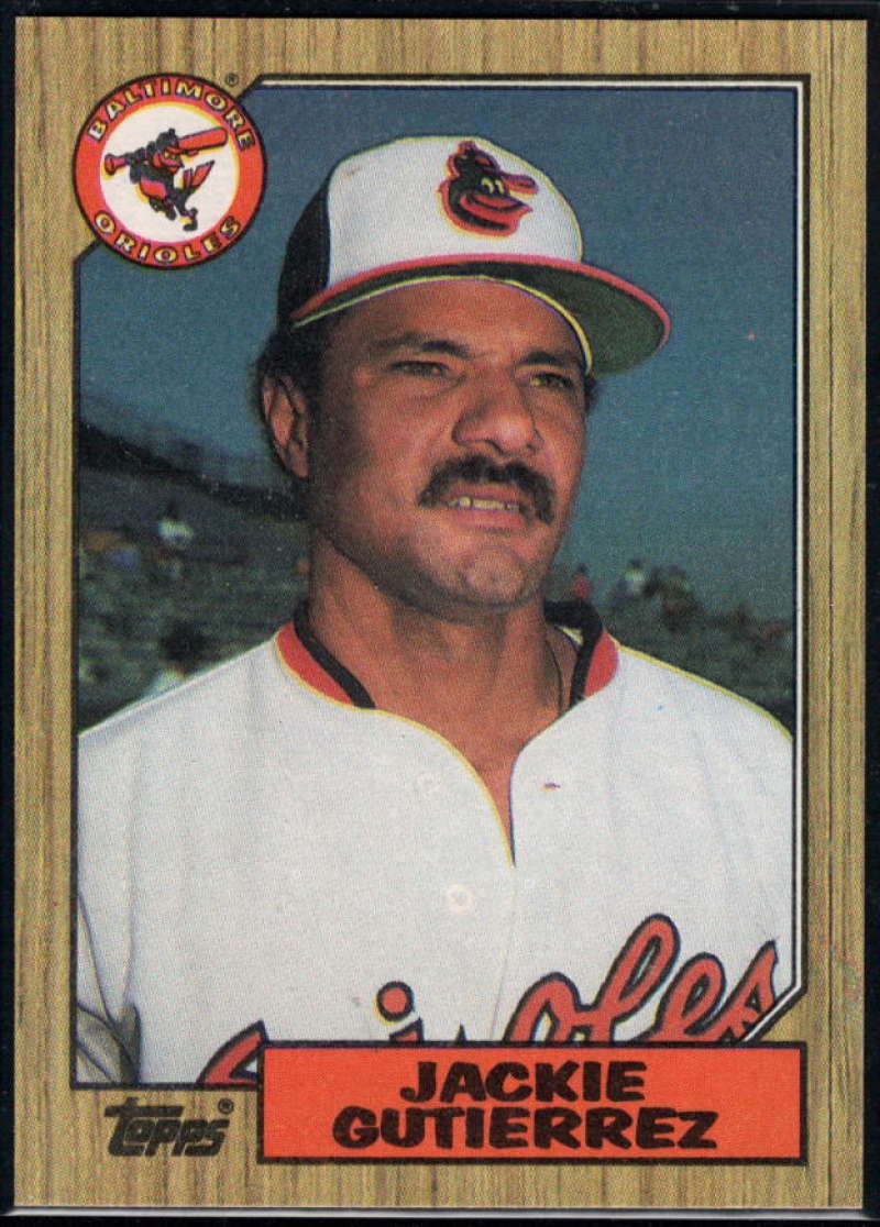 1987 Topps #276 Jackie Gutierrez Orioles Image 1