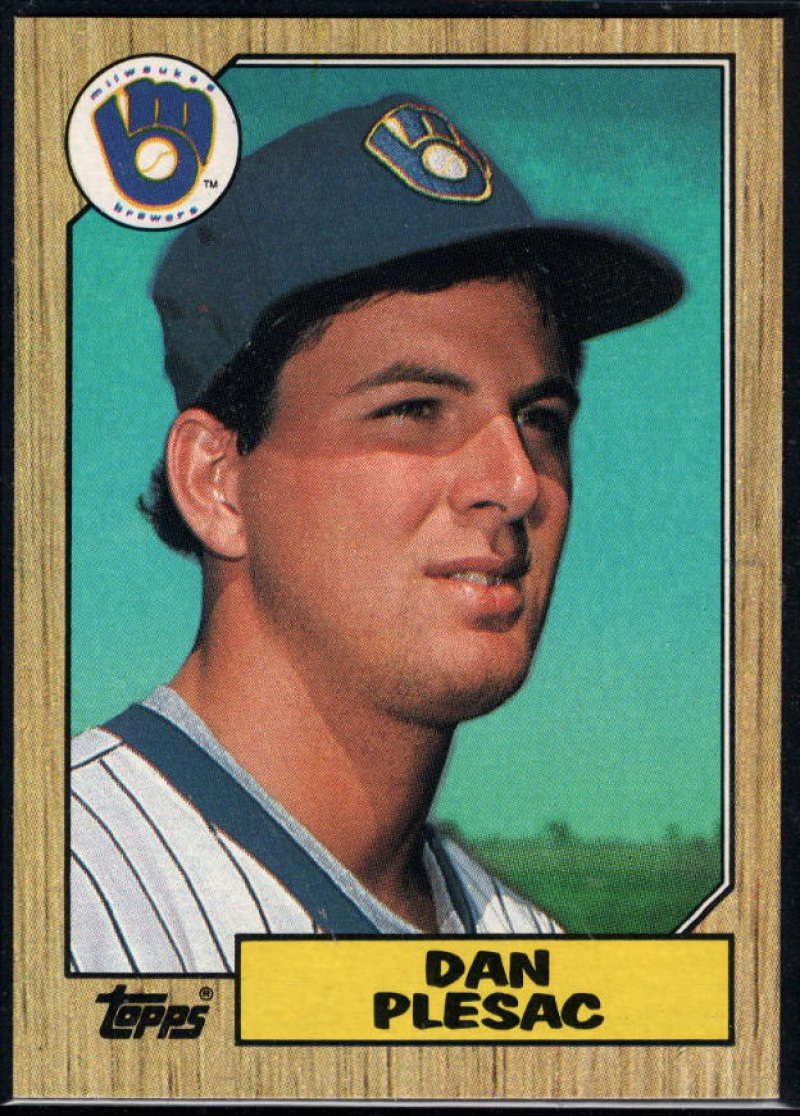 1987 Topps #279 Dan Plesac Brewers Image 1