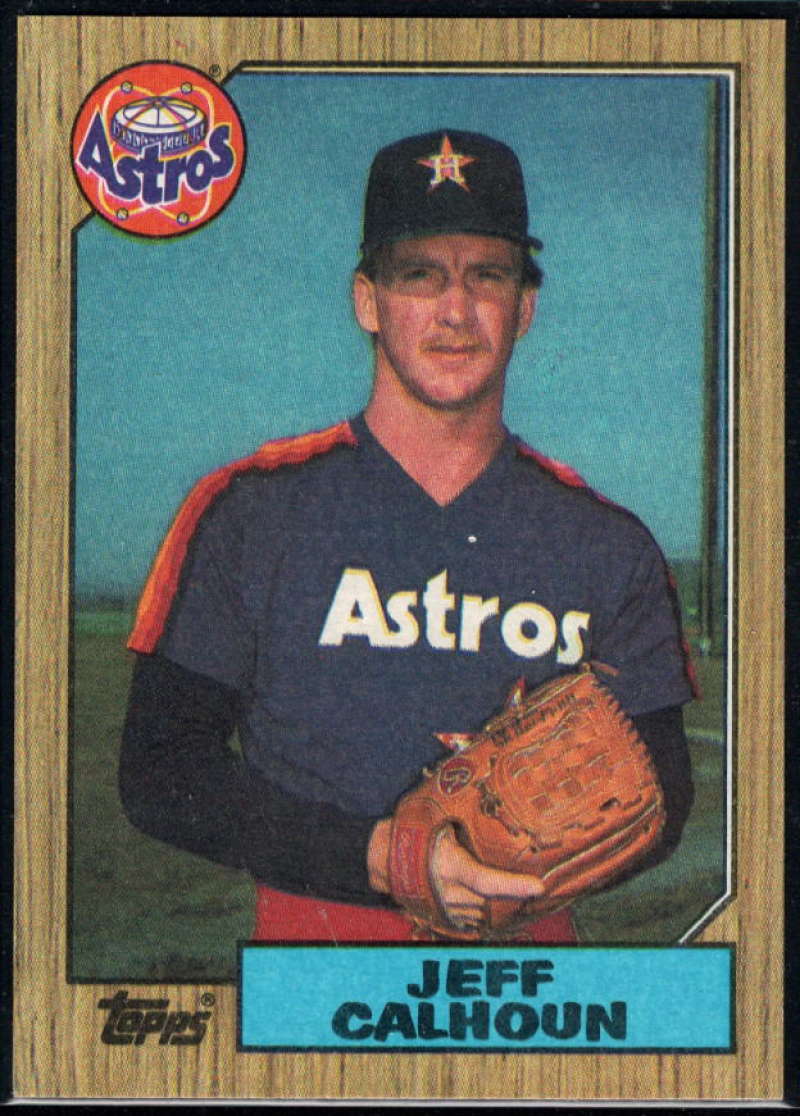 1987 Topps #282 Jeff Calhoun Astros Image 1