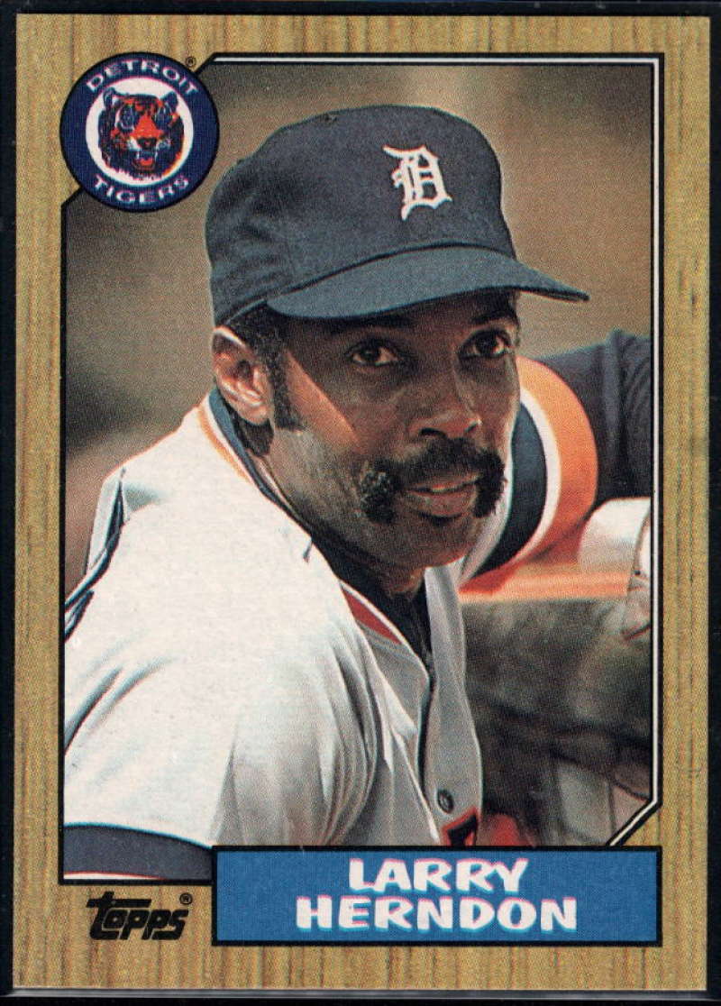 1987 Topps #298 Larry Herndon Tigers Image 1