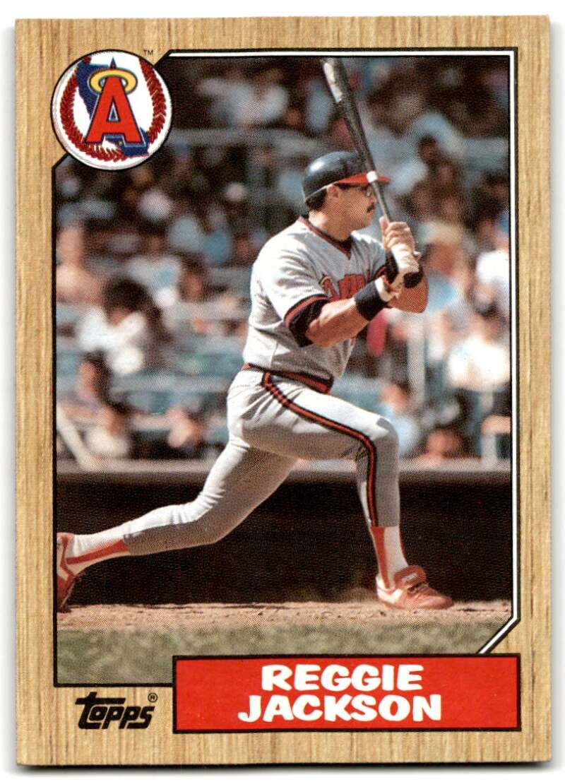 1987 Topps #300 Reggie Jackson Angels Image 1
