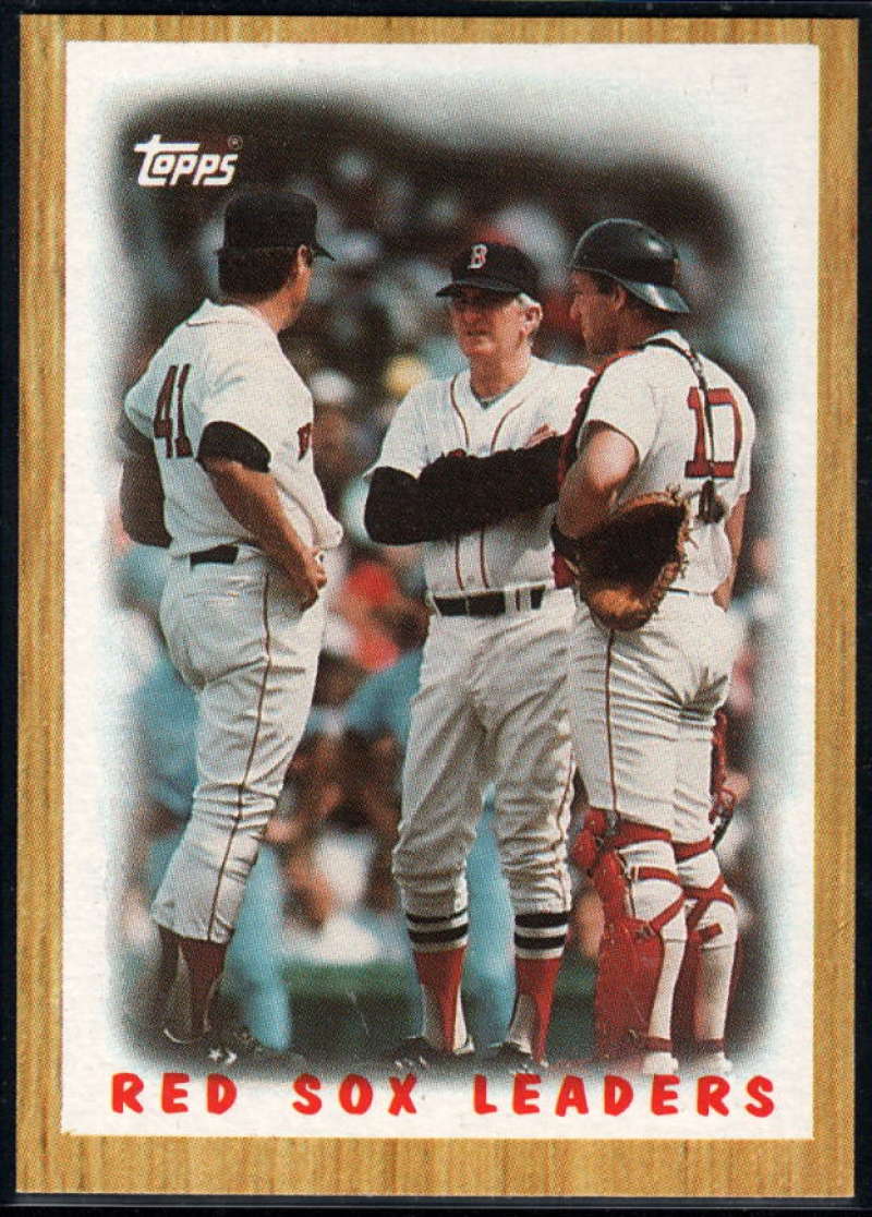 1987 Topps #306 Tom Seaver Red Sox Red Sox Leaders Image 1