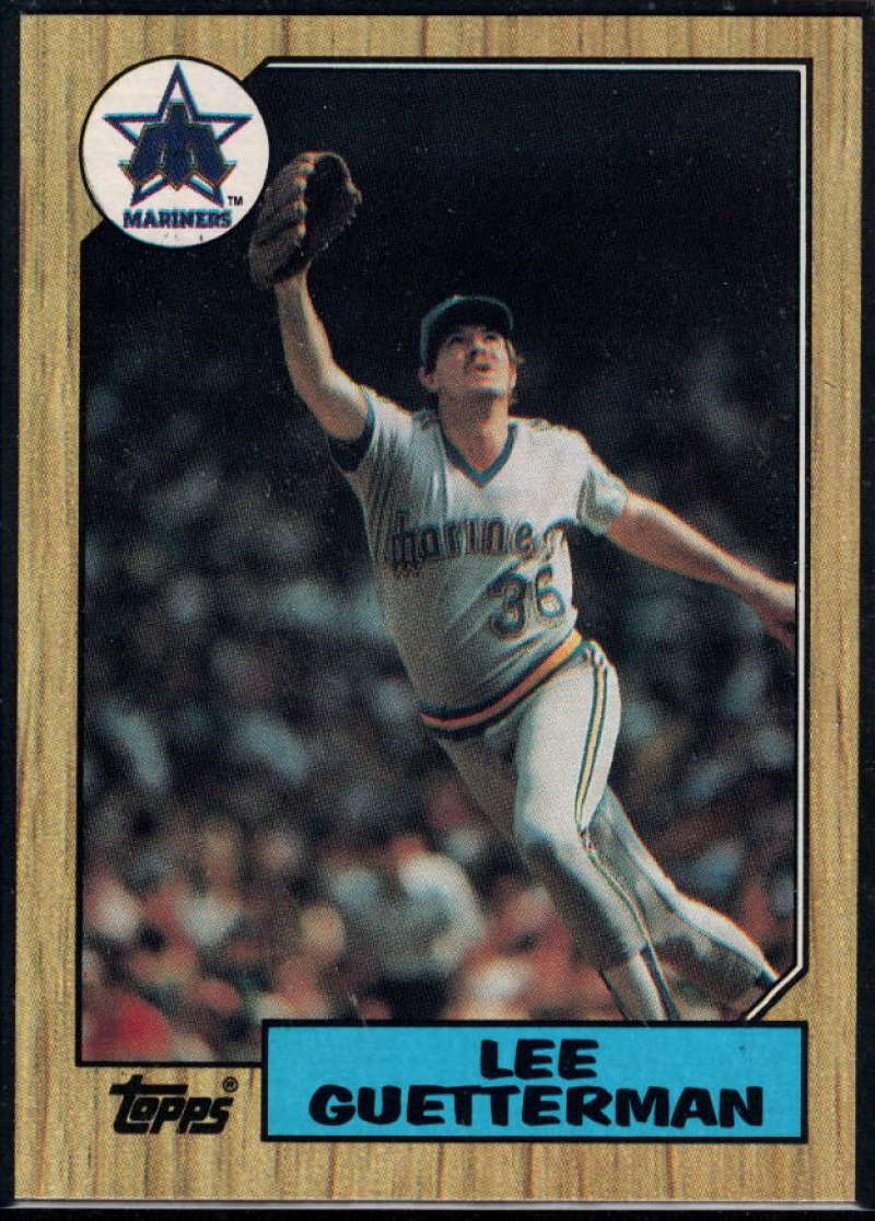1987 Topps #307 Lee Guetterman RC Rookie Mariners Image 1
