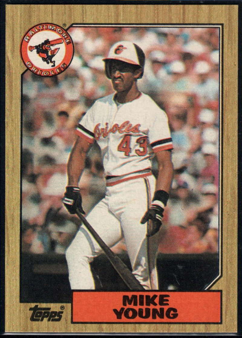 1987 Topps #309 Mike Young Orioles Image 1