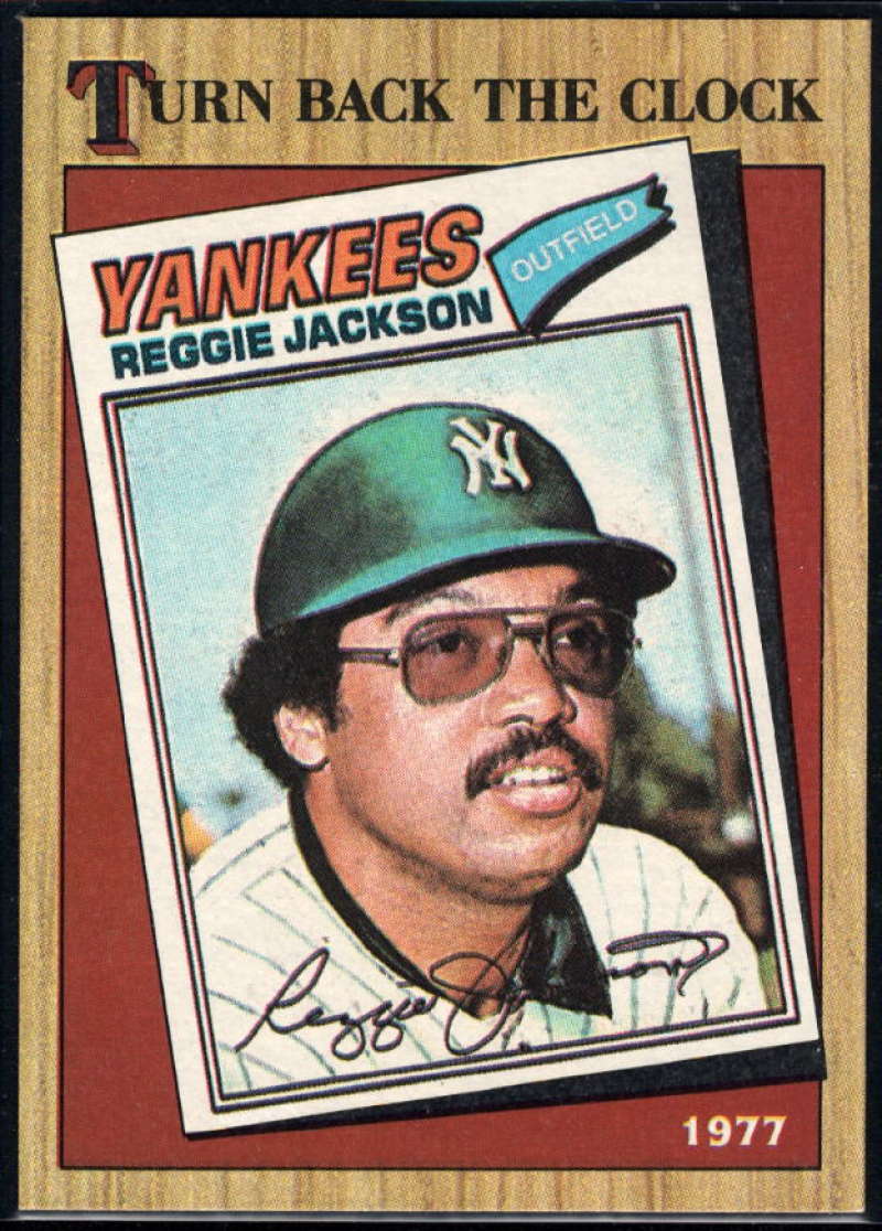 1987 Topps #312 Reggie Jackson Yankees TBC Image 1