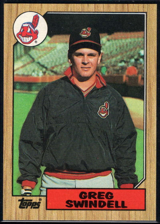 1987 Topps #319 Greg Swindell RC Rookie Indians