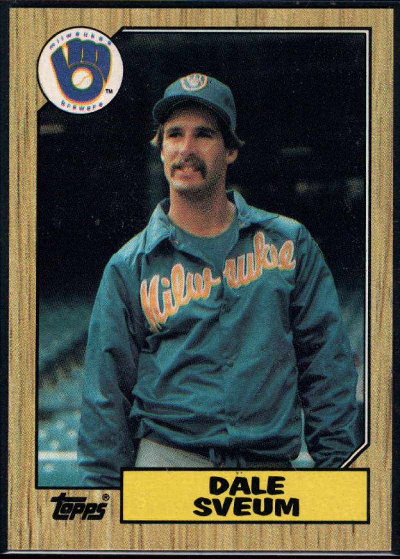 1987 Topps #327 Dale Sveum Brewers Image 1