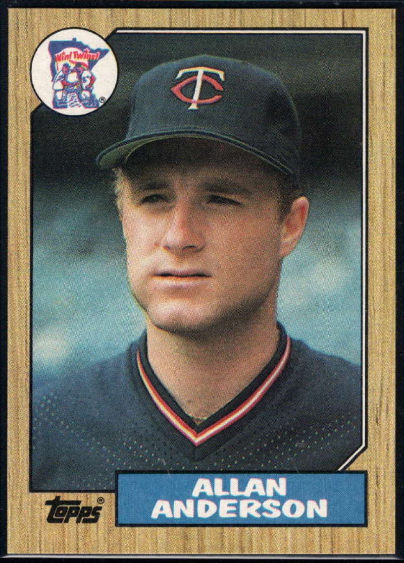 1987 Topps #336 Allan Anderson RC Rookie Twins Image 1