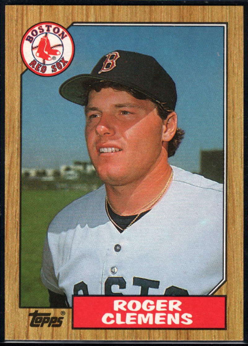 1987 Topps #340 Roger Clemens Red Sox Image 1