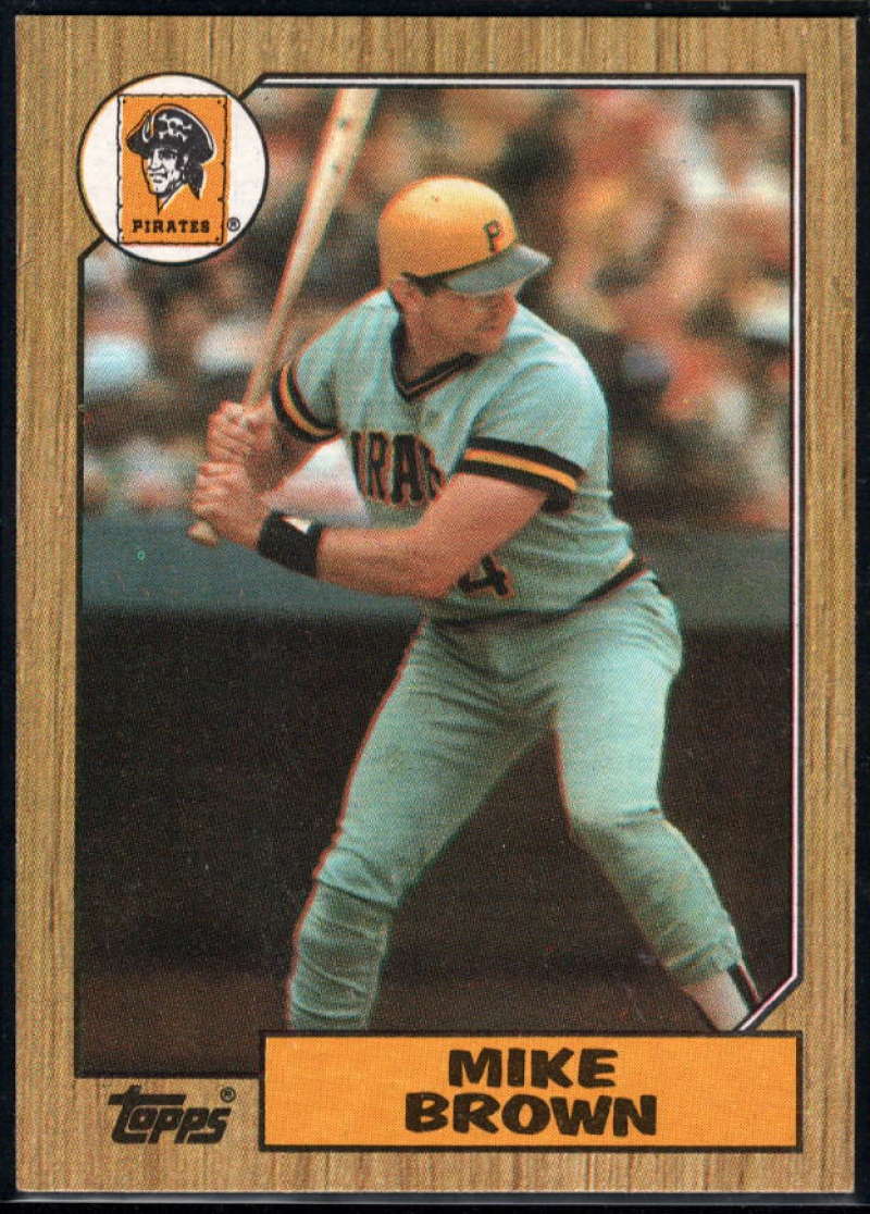 1987 Topps #341 Mike C. Brown Pirates Image 1