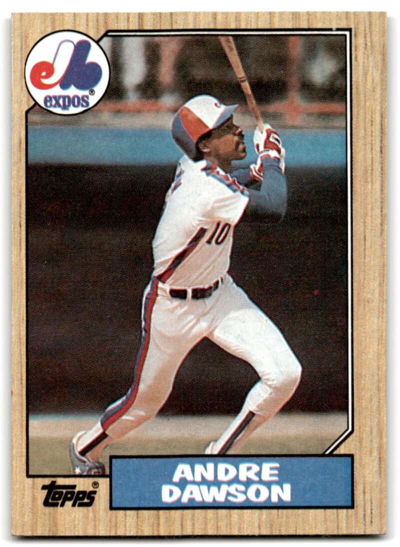 1987 Topps #345 Andre Dawson Expos Image 1