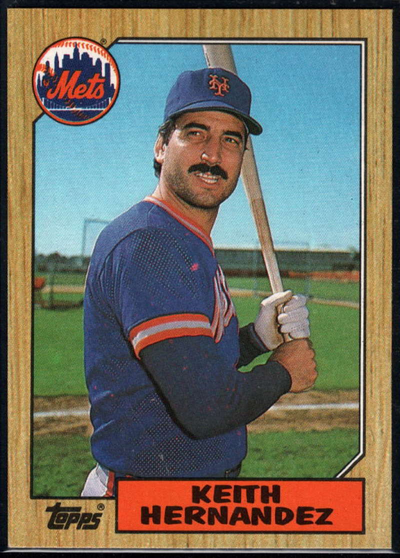 1987 Topps #350 Keith Hernandez Mets Image 1