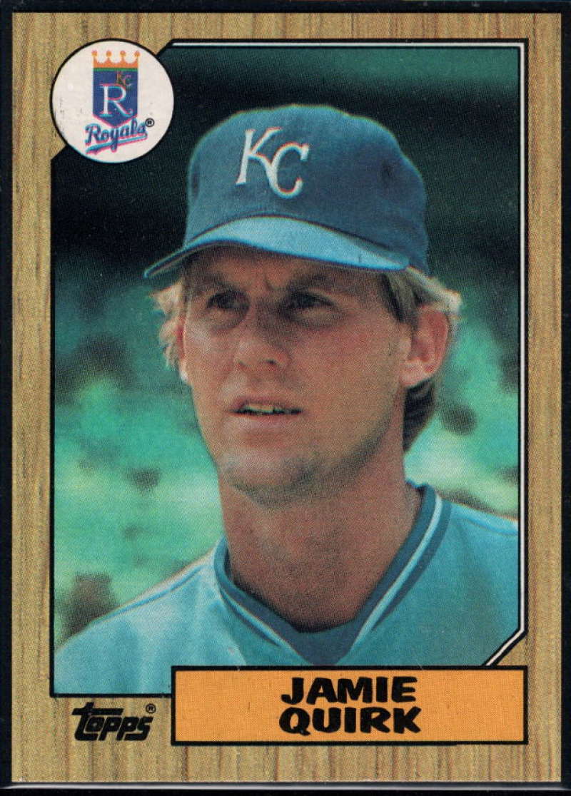 1987 Topps #354 Jamie Quirk Royals Image 1