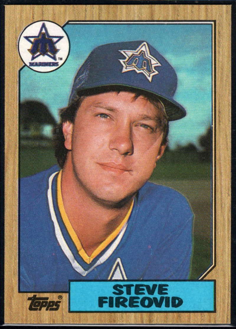 1987 Topps #357 Steve Fireovid RC Rookie Mariners Image 1