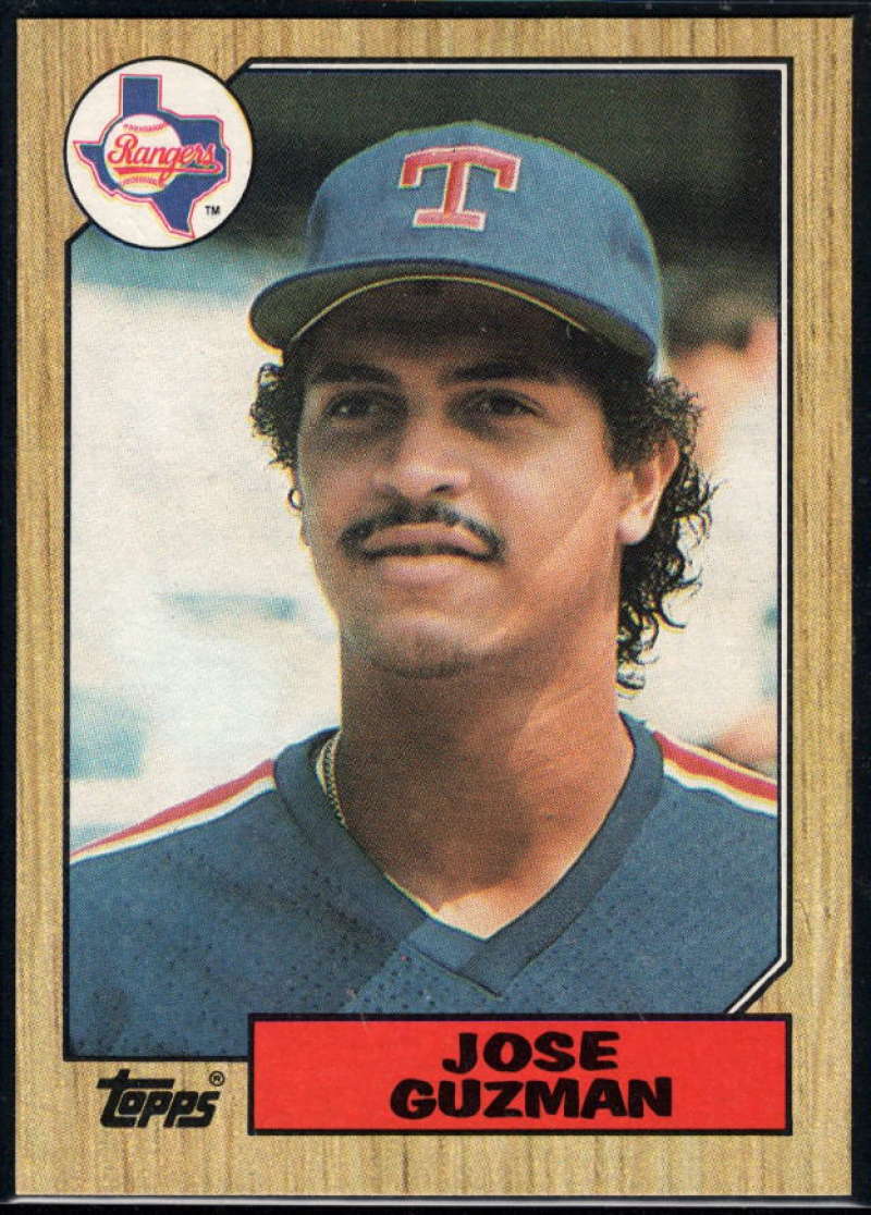 1987 Topps #363 Jose Guzman Rangers Image 1