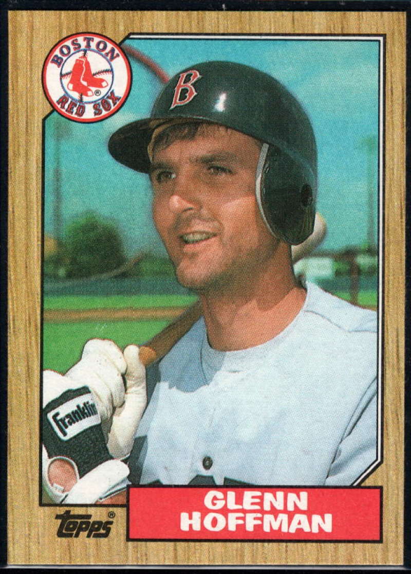 1987 Topps #374 Glenn Hoffman Red Sox Image 1