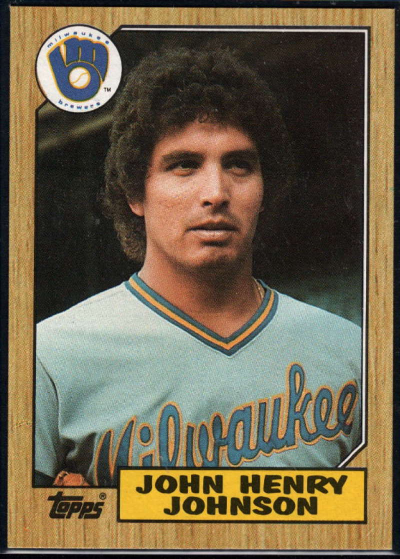 1987 Topps #377 John Henry Johnson Brewers Image 1