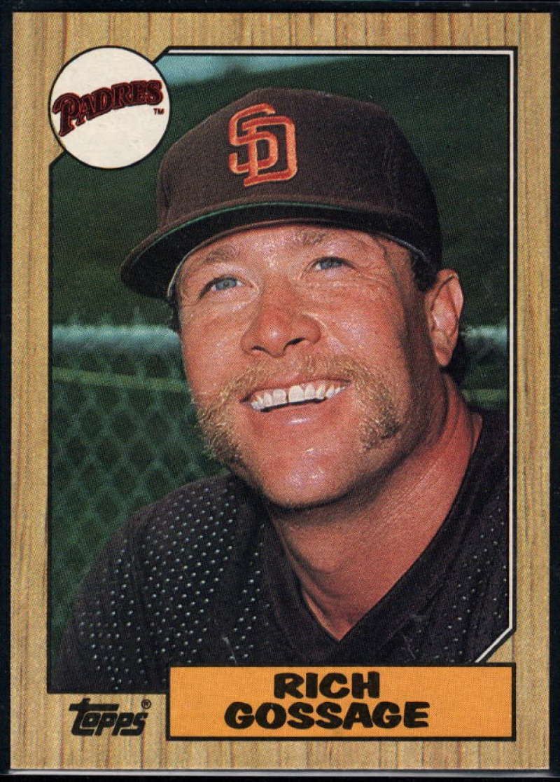 1987 Topps #380 Rich Gossage Padres Image 1