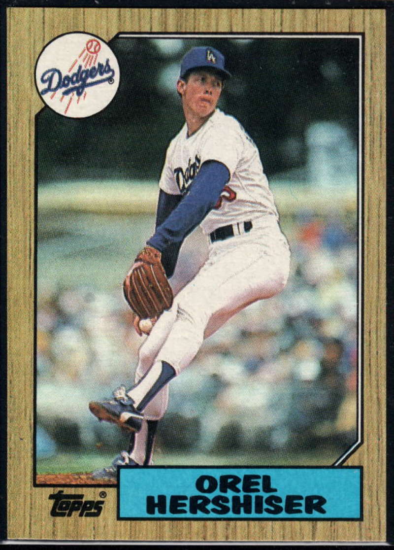 1987 Topps #385 Orel Hershiser Dodgers Image 1