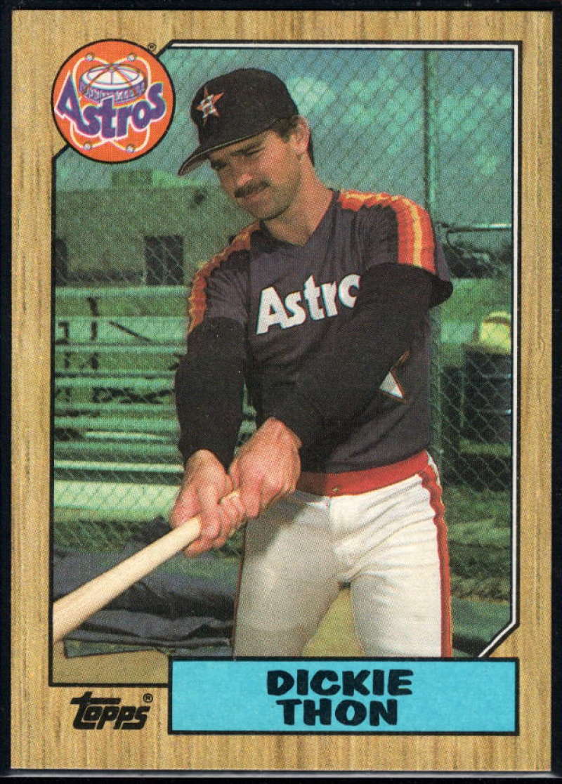 1987 Topps #386 Dickie Thon Astros Image 1