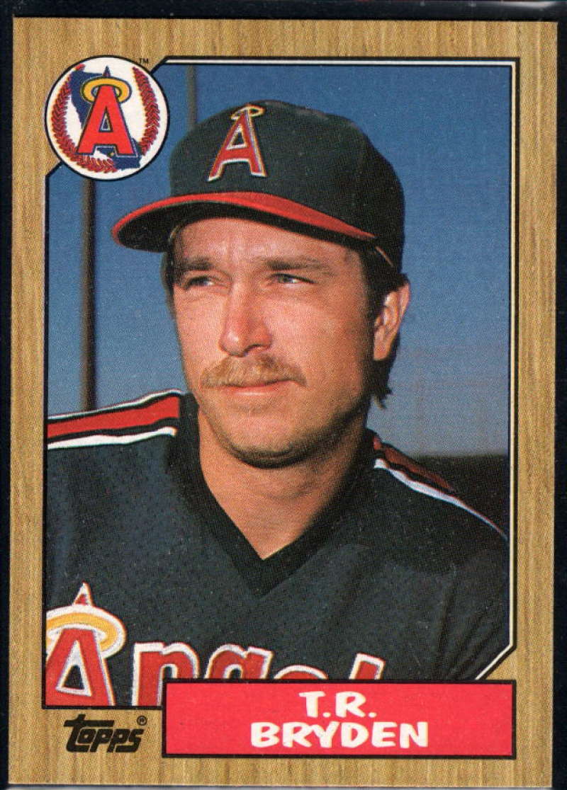 1987 Topps #387 T.R. Bryden Angels Image 1