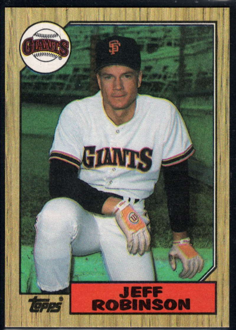 1987 Topps #389 Jeff D. Robinson Giants Image 1