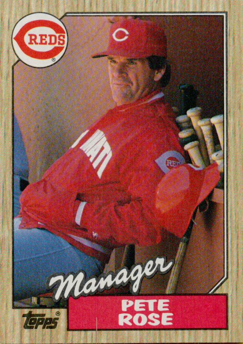 1987 Topps #393 Pete Rose Reds MG Image 1