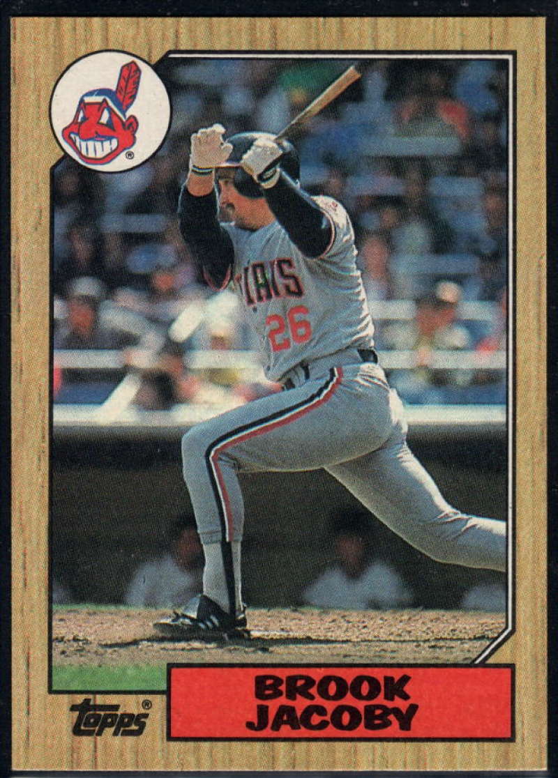 1987 Topps #405 Brook Jacoby Indians Image 1