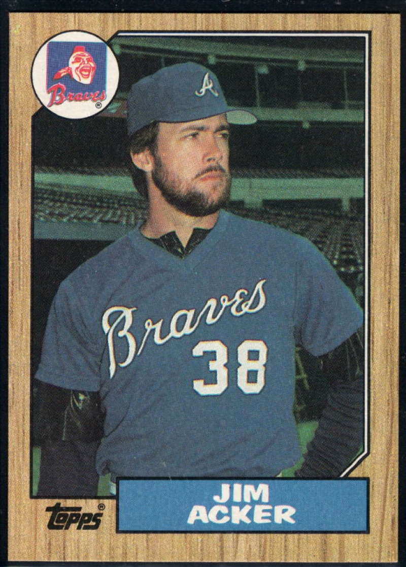 1987 Topps #407 Jim Acker Braves Image 1