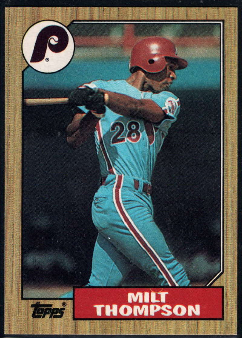 1987 Topps #409 Milt Thompson Phillies Image 1