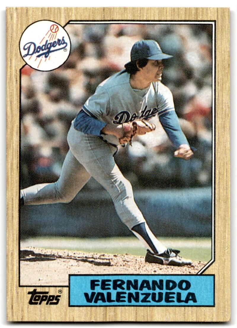 1987 Topps #410 Fernando Valenzuela Dodgers Image 1