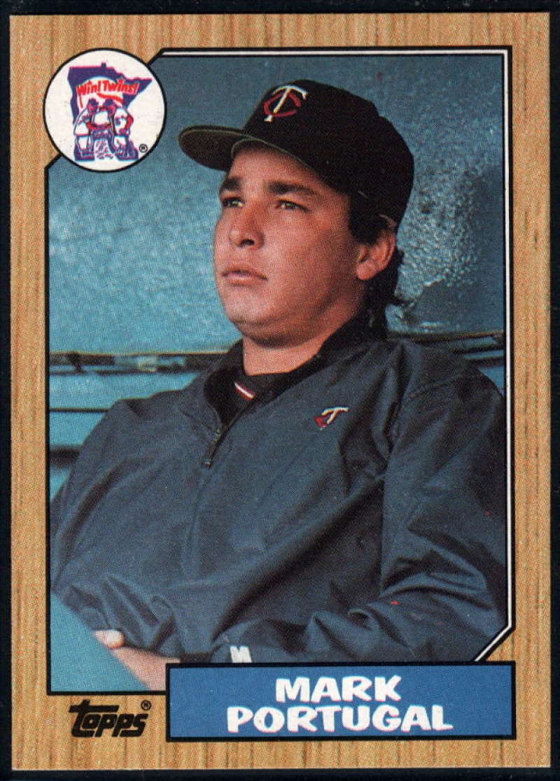 1987 Topps #419 Mark Portugal RC Rookie Twins Image 1