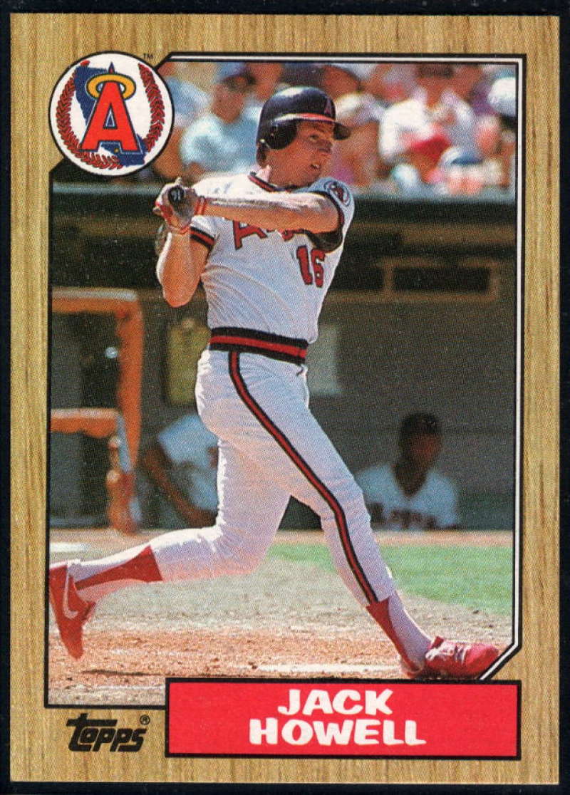 1987 Topps #422 Jack Howell Angels Image 1