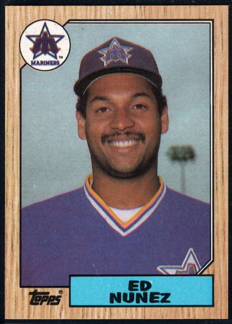 1987 Topps #427 Edwin Nunez Mariners Image 1