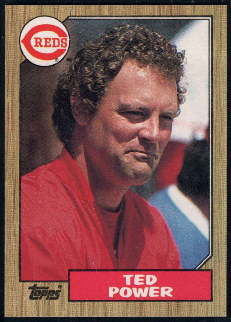 1987 Topps #437 Ted Power Reds Image 1