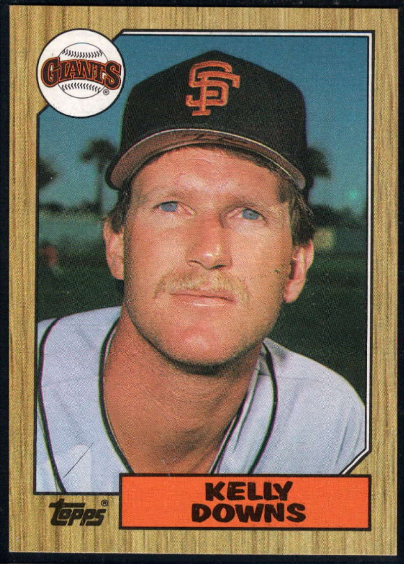 1987 Topps #438 Kelly Downs RC Rookie Giants Image 1