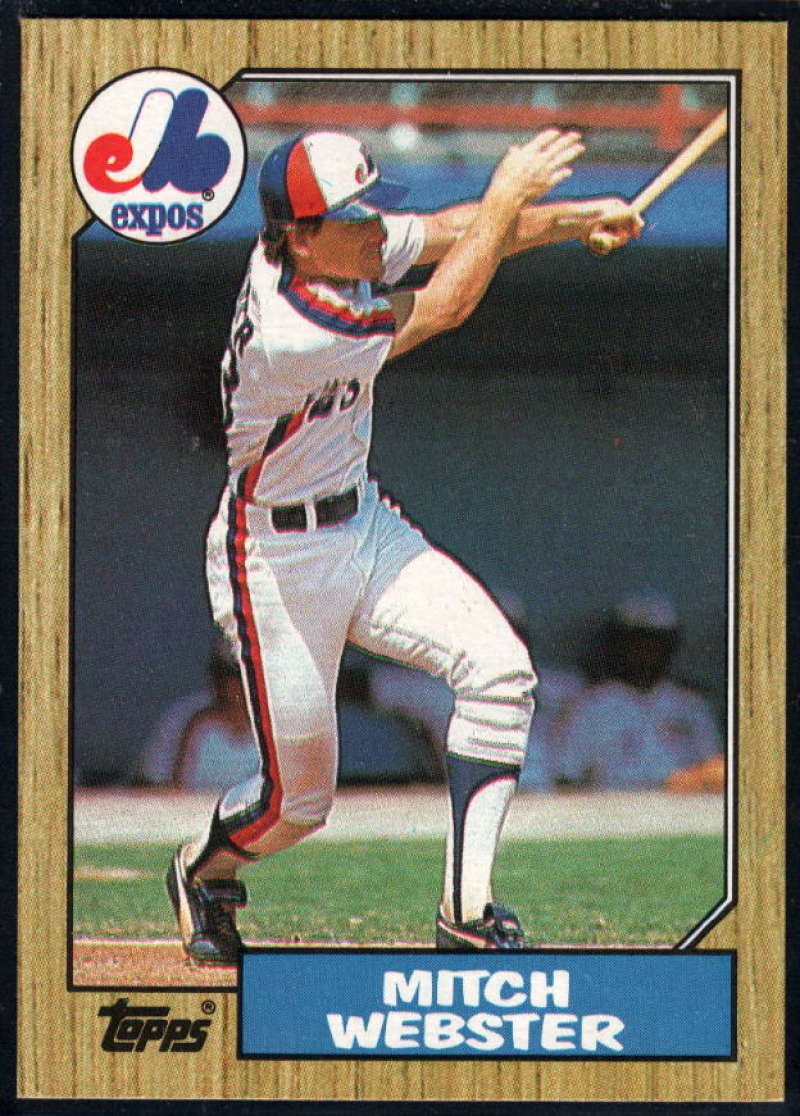 1987 Topps #442 Mitch Webster Expos Image 1