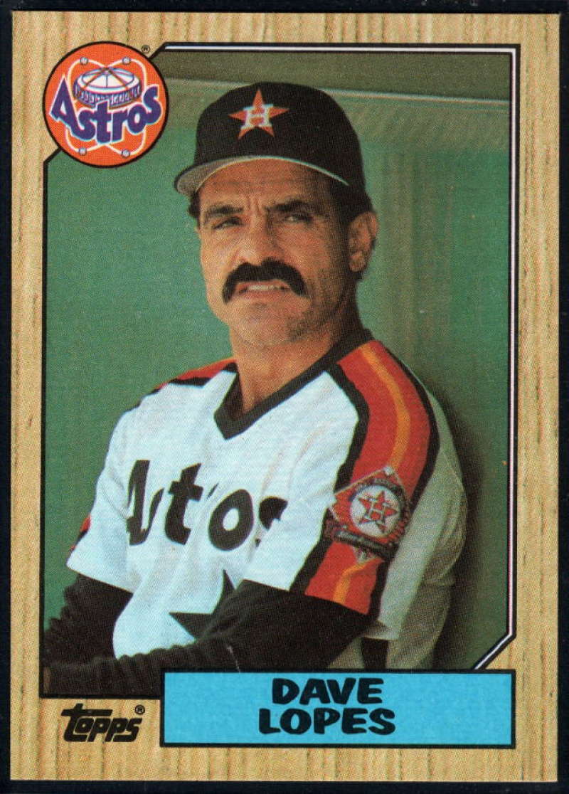 1987 Topps #445 Davey Lopes Astros Image 1