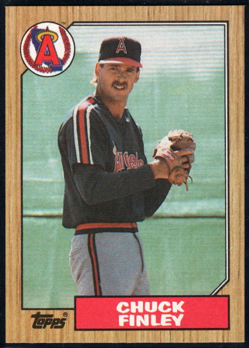 1987 Topps #446 Chuck Finley RC Rookie Angels Image 1