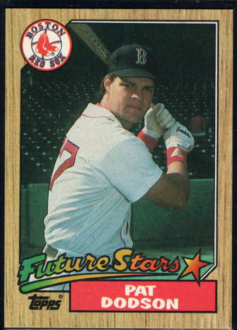 1987 Topps #449 Pat Dodson RC Rookie Red Sox Image 1