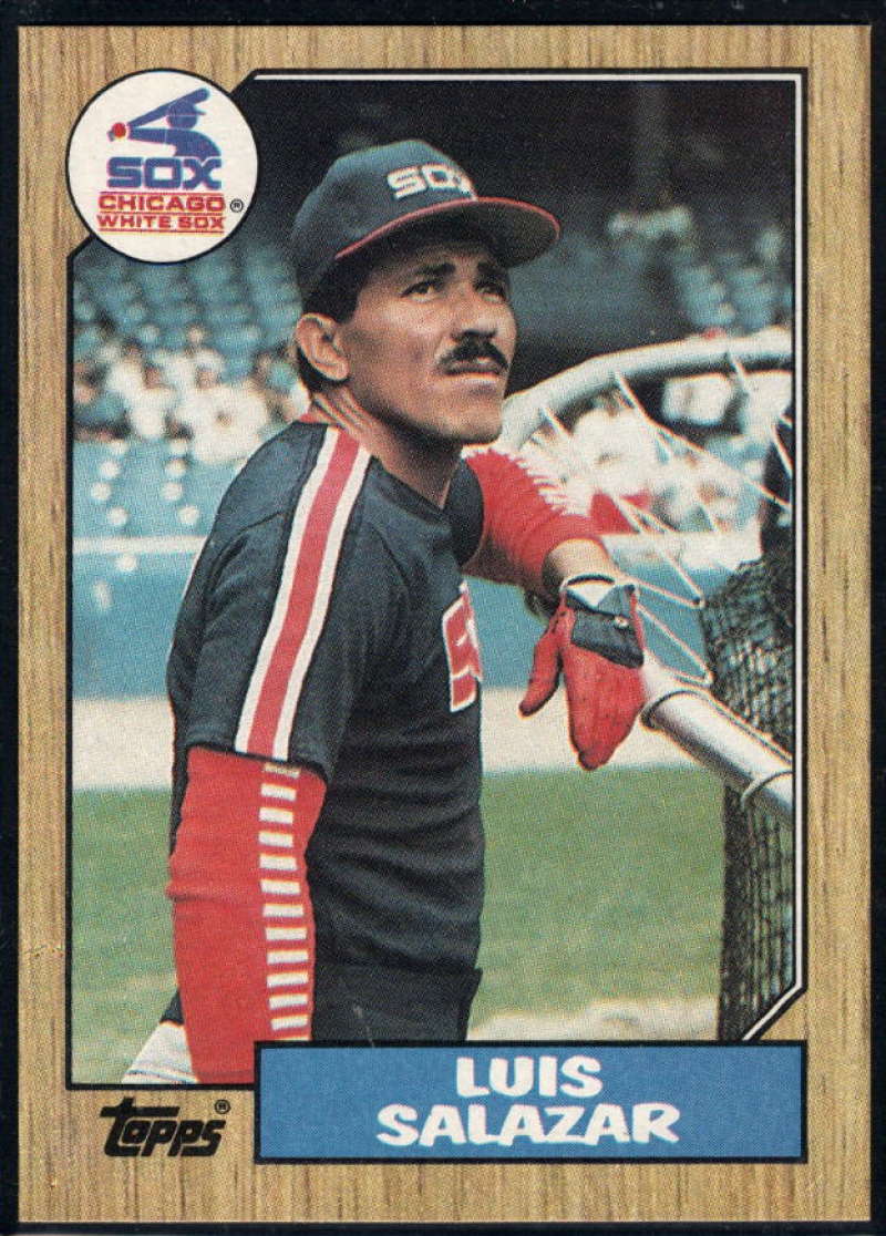 1987 Topps #454 Luis Salazar White Sox Image 1