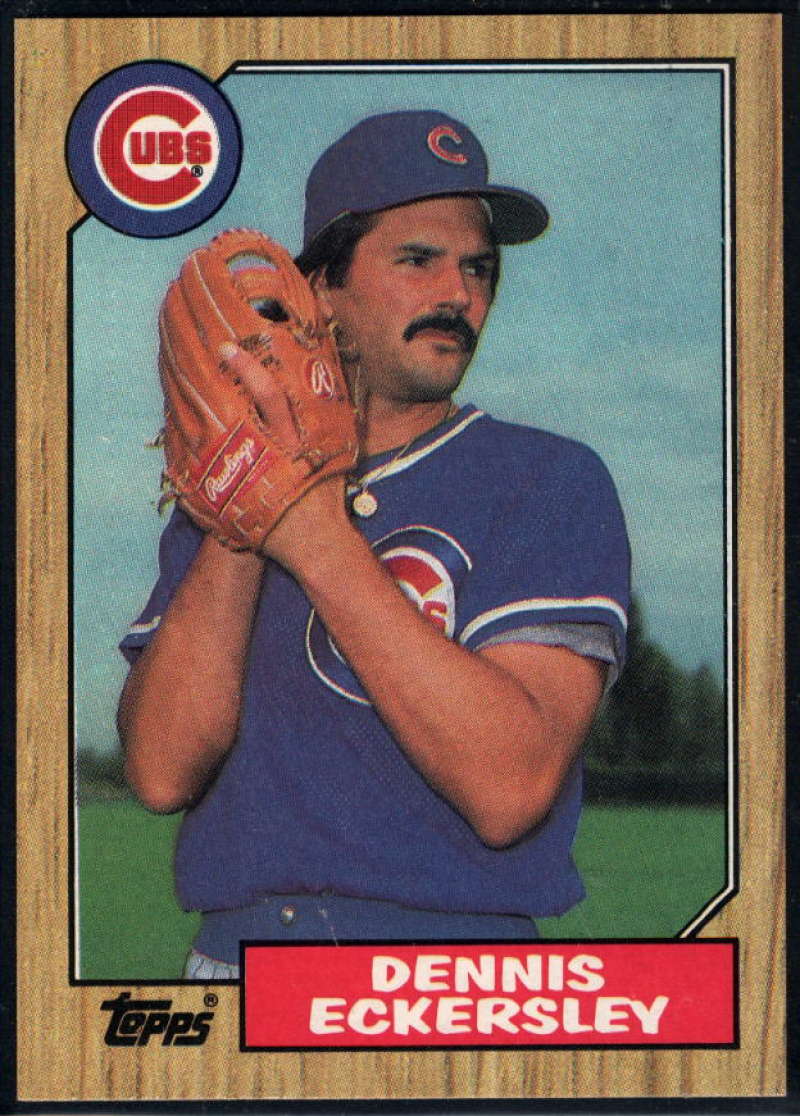 1987 Topps #459 Dennis Eckersley Cubs Image 1